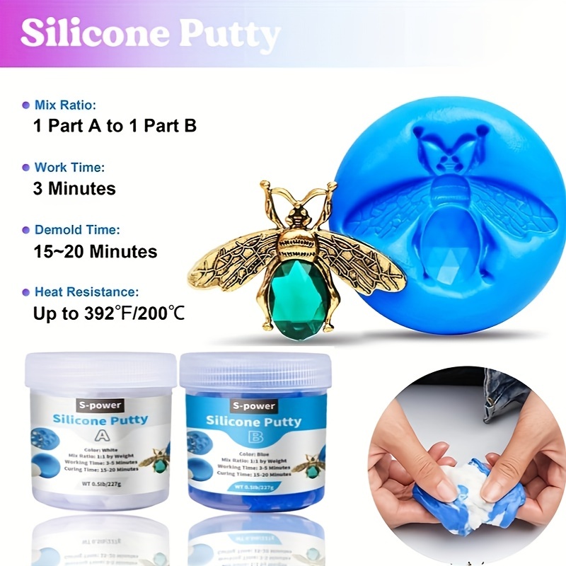 Silicone Putty For Reusable Silicone Molds Making Easy 1:1 - Temu