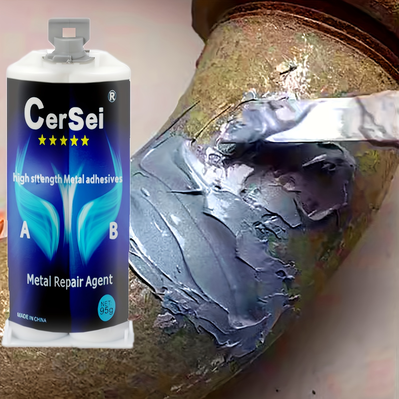 Metal Repair Glue Repair Agent Waterproof Professional, Weld High  Temperature Castings Glue, Foundry Glue for Repairing Defects Metal  Castings 100ml 