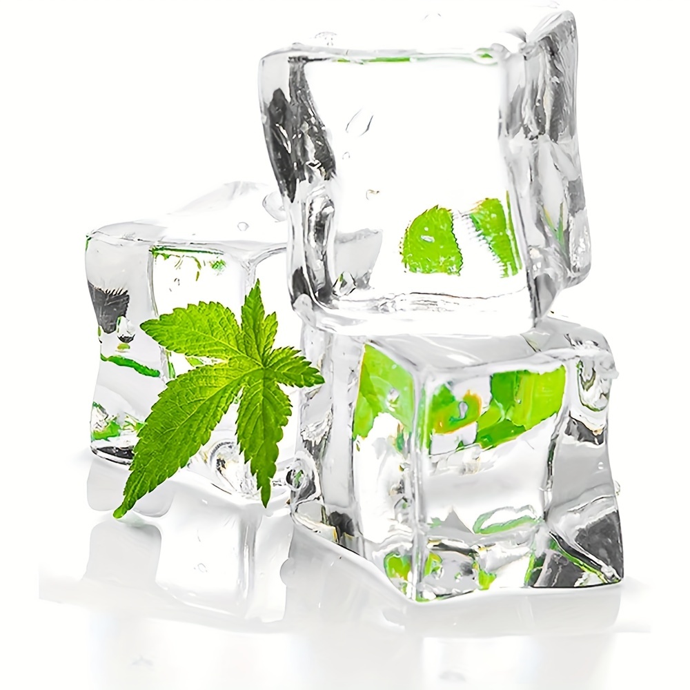 Klsoale 50 cubetti di ghiaccio artificiali in acrilico, finto ghiaccio  riutilizzabile trasparente in plastica per la decorazione della casa,  matrimoni, 20 mm : : Casa e cucina