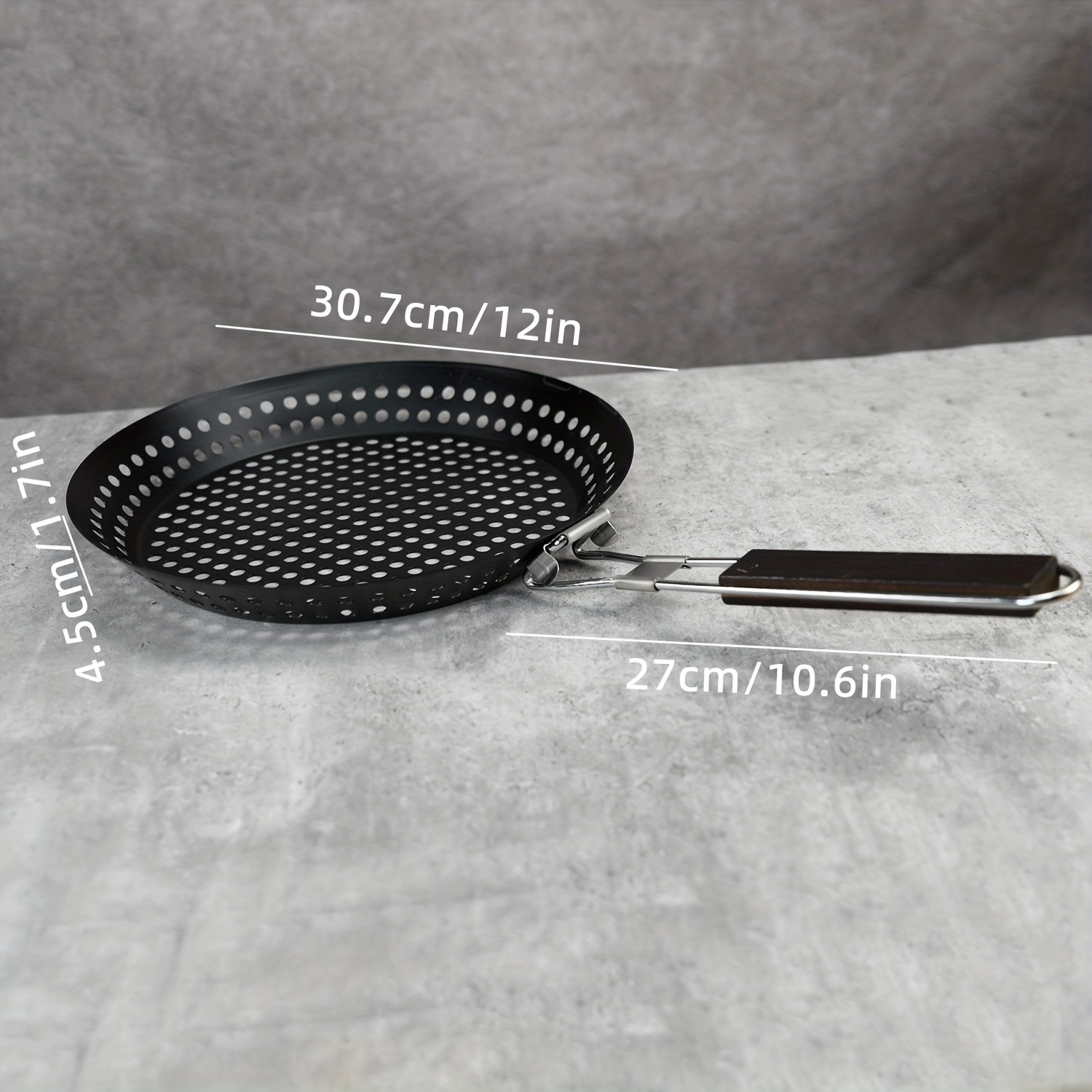 Nonstick Grill Pan With Handle Outdoor Barbecue Grilling Plate For  Vegetable Steak Meats Bacon Fish Camping Frying Barbecue Pan - Temu