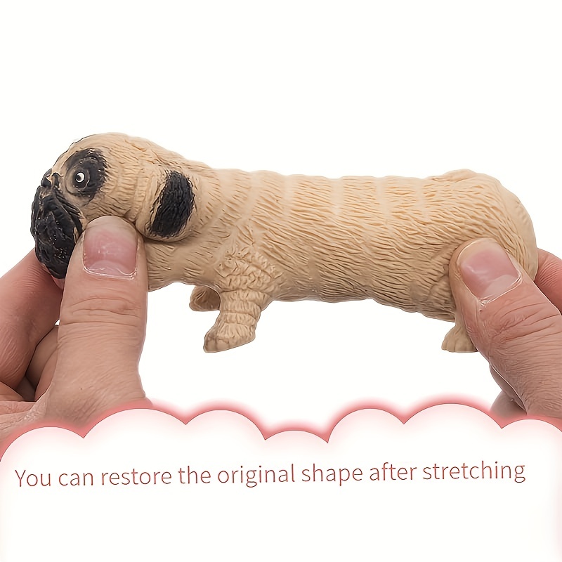 Squishy Dog Toy Sensory Toys Stress Relief Pug Pinch Toys Vent