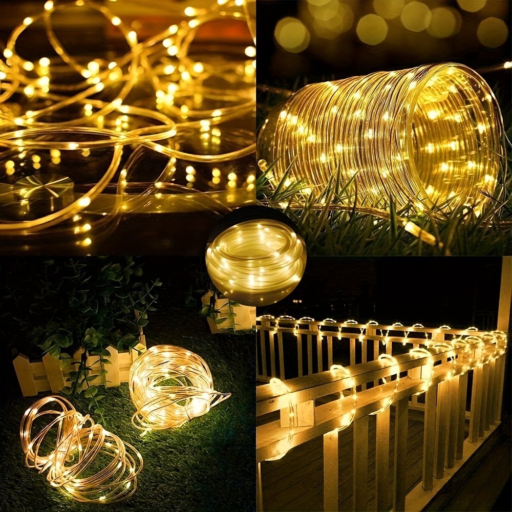600led Rope Light Outdoor Waterproof Remote Control Long - Temu