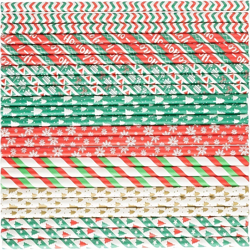 Christmas Paper Straws Biodegradable Drinking Stripe Bicolor Stripe DOT  Chevron Straw Mix for Wedding Supplies and Party Favors, 8 Style - China  Biodegradable Drinking Straws and Paper Straws for Sale price