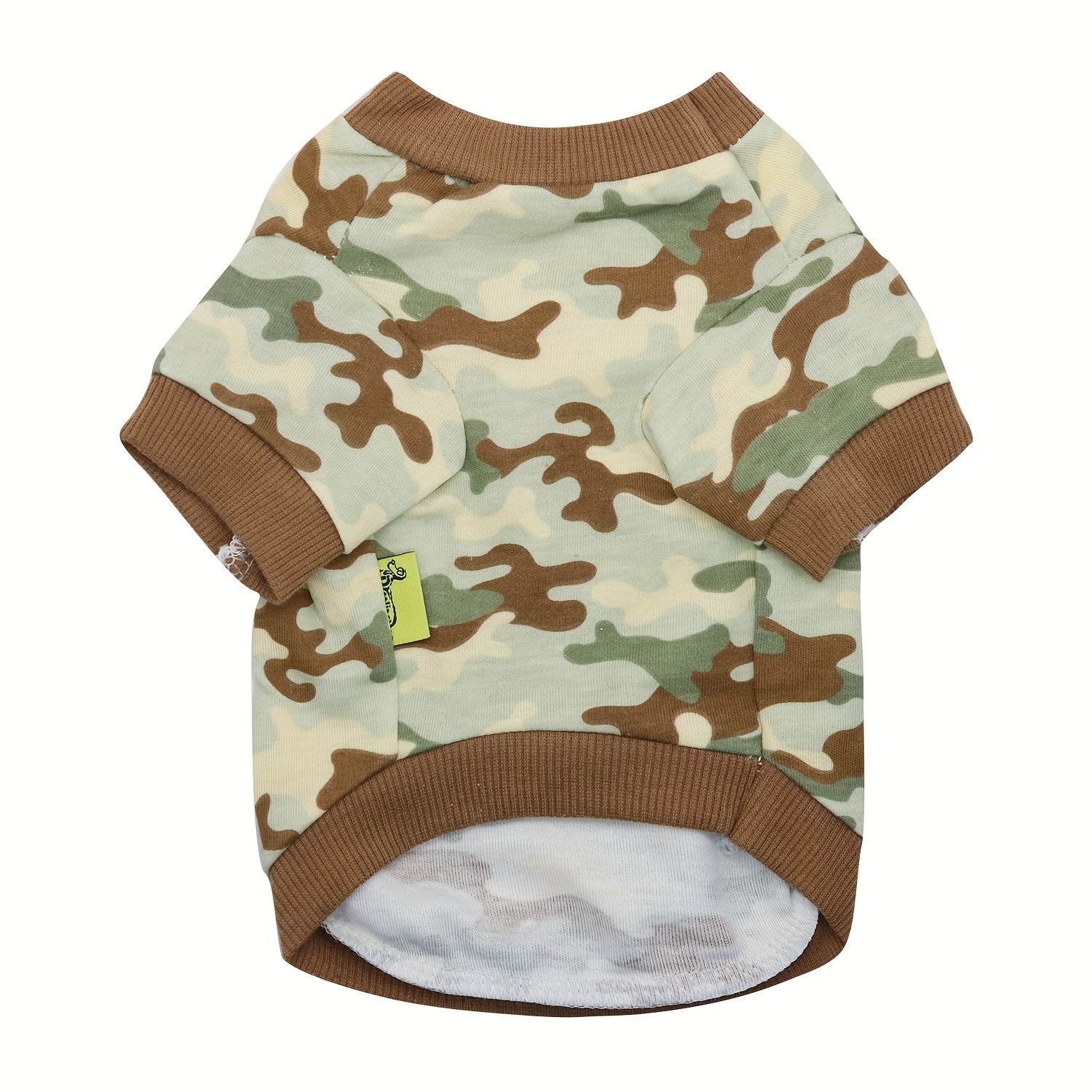 PAIDEFUL Army Green Dog Hoodie Hooded Tee Shirt Small Dog Clothes  Camouflage Soft Cotton Tank Tops Pet Clothing Boys Girls Camo S