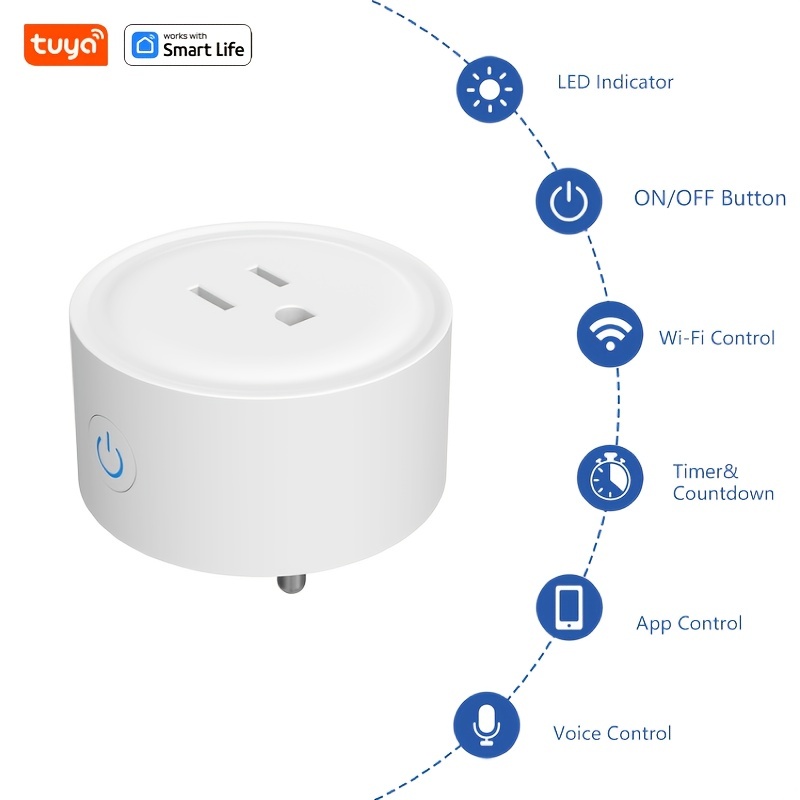 Bseed Smart Socket EU Standard Wifi Outlet Home Improvement Intelligent  Safe Plug Work With Tuya App