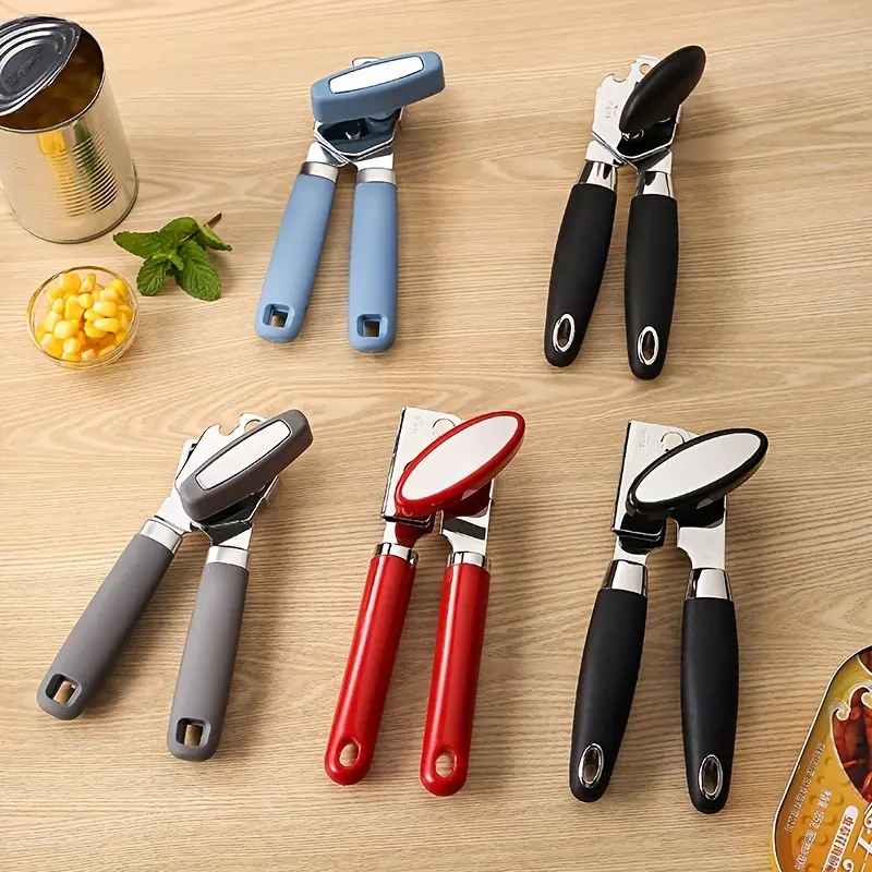 Can Opener, Manual Handheld Strong Manual Can Opener, Multifunctional  Stainless Steel Jar Opener For Seniors, Weak Hands, Manual Can Opener For  Home, Kitchen, Restaurant, Bottle Opener With Smooth Edge, Kitchen Gadgets,  Dorm