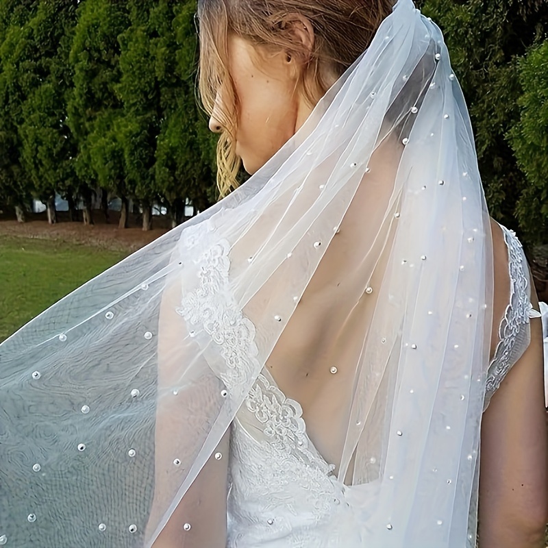 2 Tier Lace Wedding Veil 3 Meters Long Bridal Veil Lace Veil Cathedral Veil with