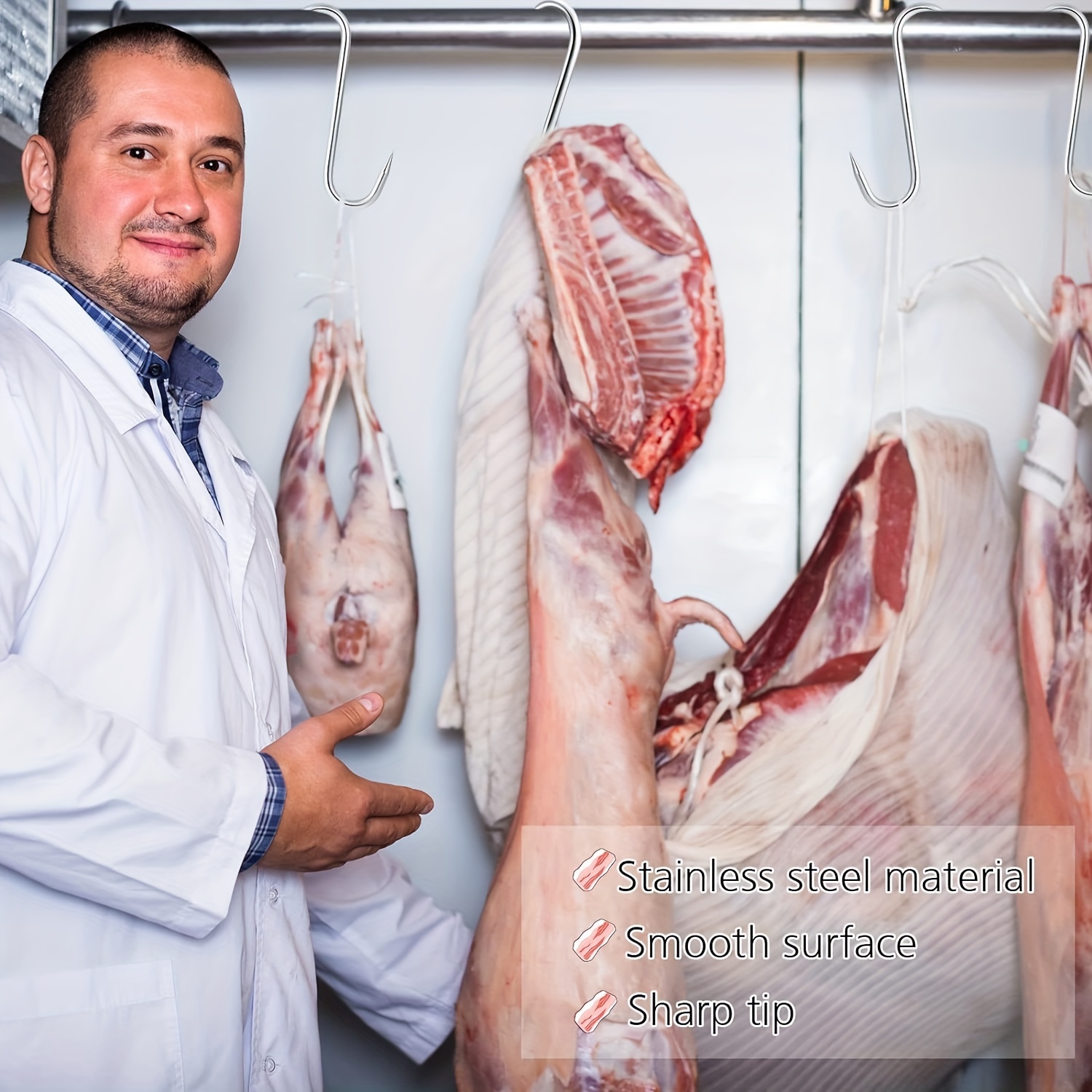 Slaughtering Line Accessories Pork Hook Stainless Steel Meat Hook