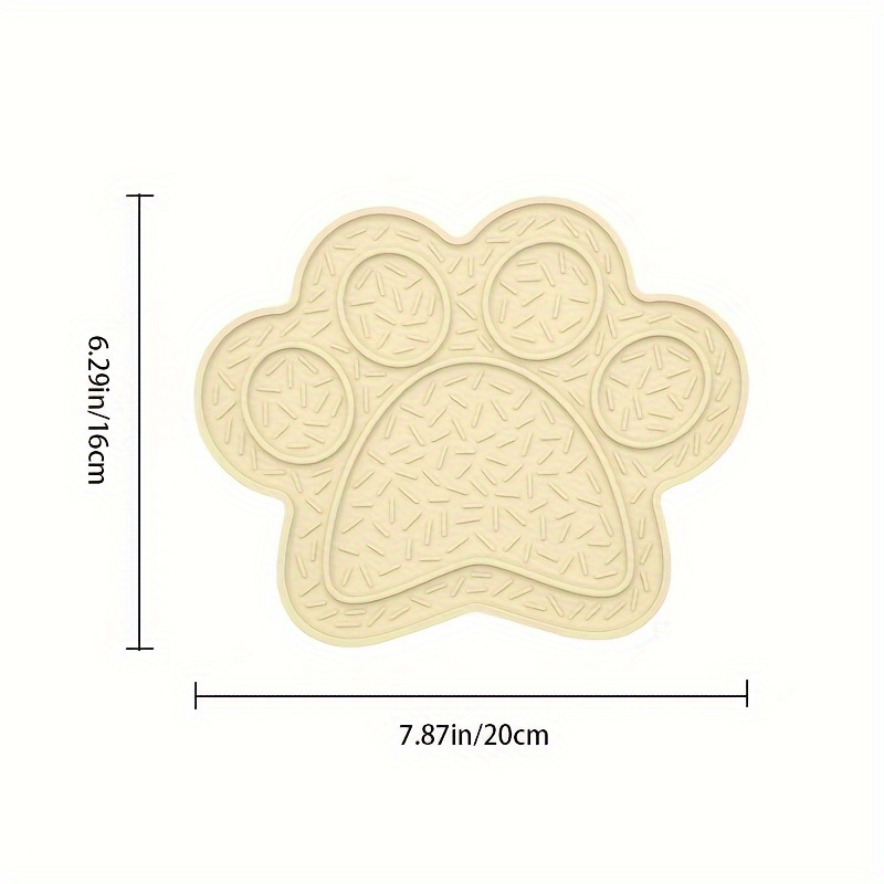 Christmas Style Paw Shaped Cat Slow Feeder Basin Anti Choking Silicone Cat  Lick Pad Wear-resistant And Easy To Clean Cat Slow Food Plate Mat Pet  Placemat - Temu