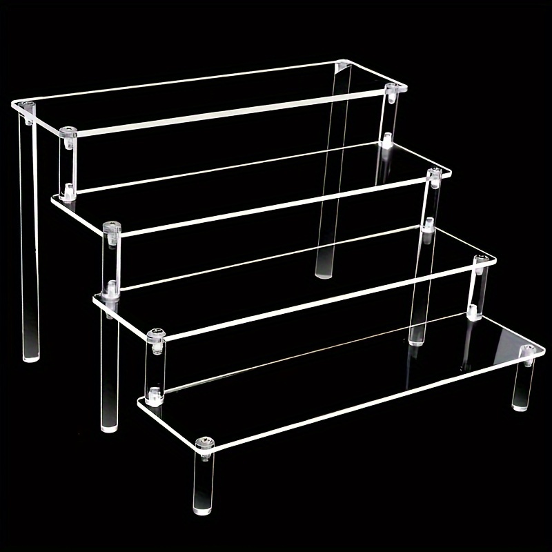 upsimples Acrylic Riser Display Shelf, 4 Tier Perfume Organizer, Clear –  Upsimples Direct