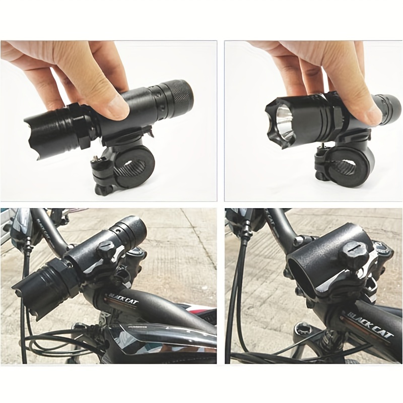 Neue 360 Lampenfassung Fahrrad Taschenlampe Lampe Clip Befestigung