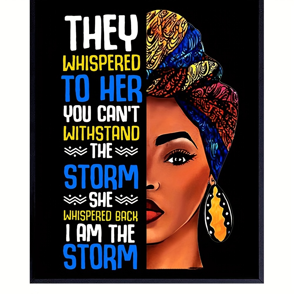  Positive Quotes Wall Decor for Black African American Women -  Inspirational Motivational Quote Wall Art - Luxury Glam Fashion Wall Decor  - Wall Art For Designer Handbags Fan, Couture Fashionista : Handmade  Products