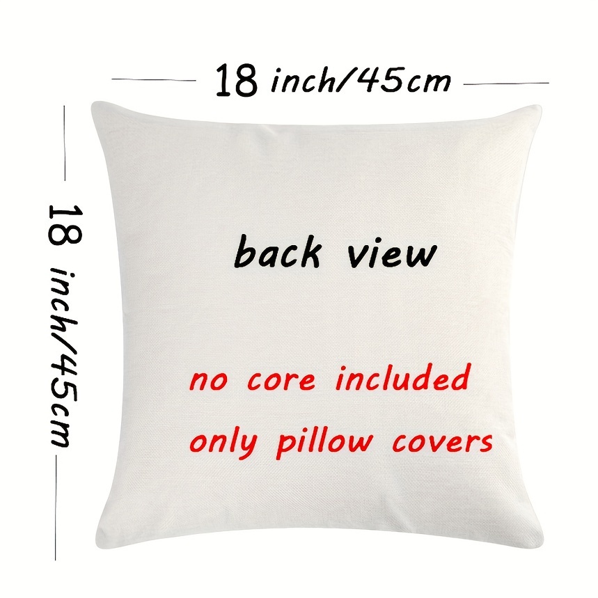 Couch Pillow Covers 18x18 Set of 4 Neutral Decorative