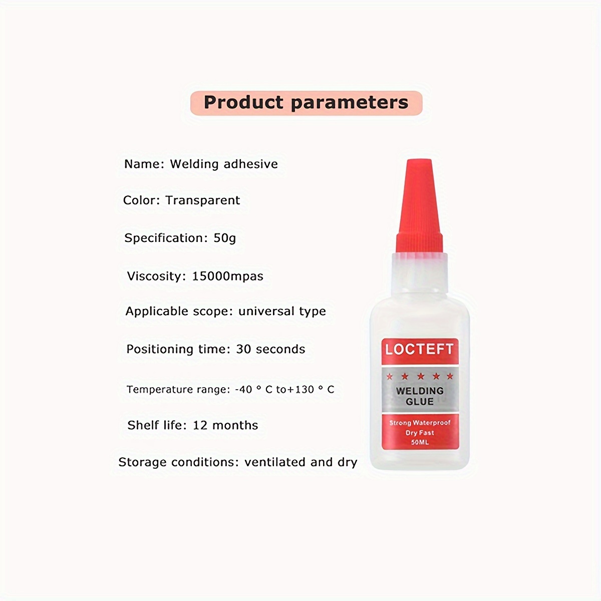 1pc 502 Strong Glue Impermeable Agente Soldadura Secado - Temu