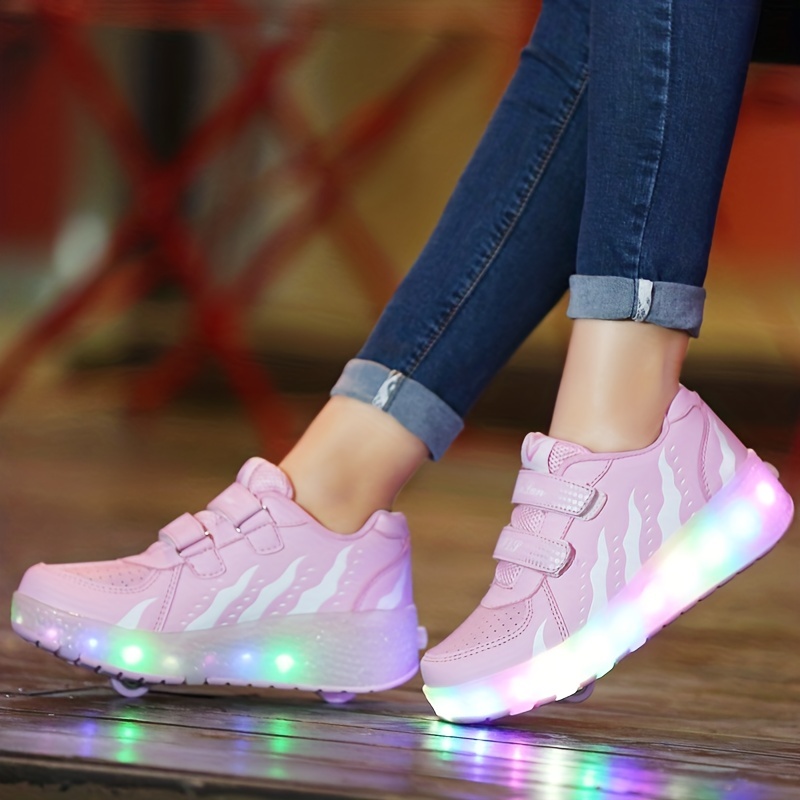 Super kids Enfant LED Chaussures avec roulettes LED Lumières