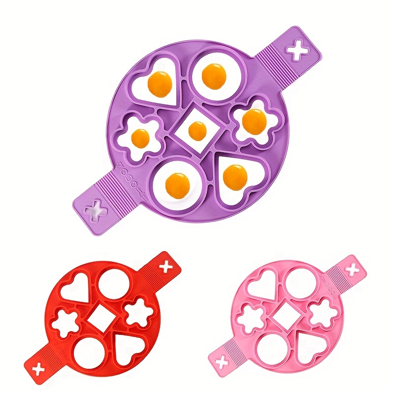 Egg Pancake Ring Nonstick Pancake Maker Mold Silicone Egg - Temu