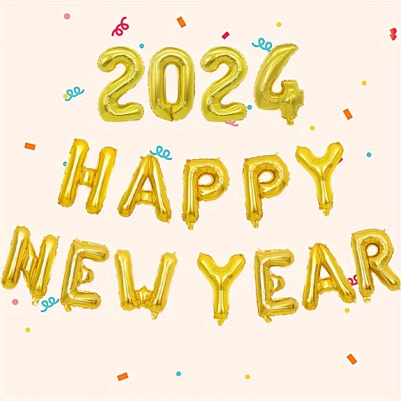 Generic Ballon Nouvel An 2024 Or , Happy New Year 2024 Décoration Gold,  Décoration Jour de l An 2024, Décoration Bonne Année 2024, Accessoire Pour  Réveillon 2024 prix tunisie 