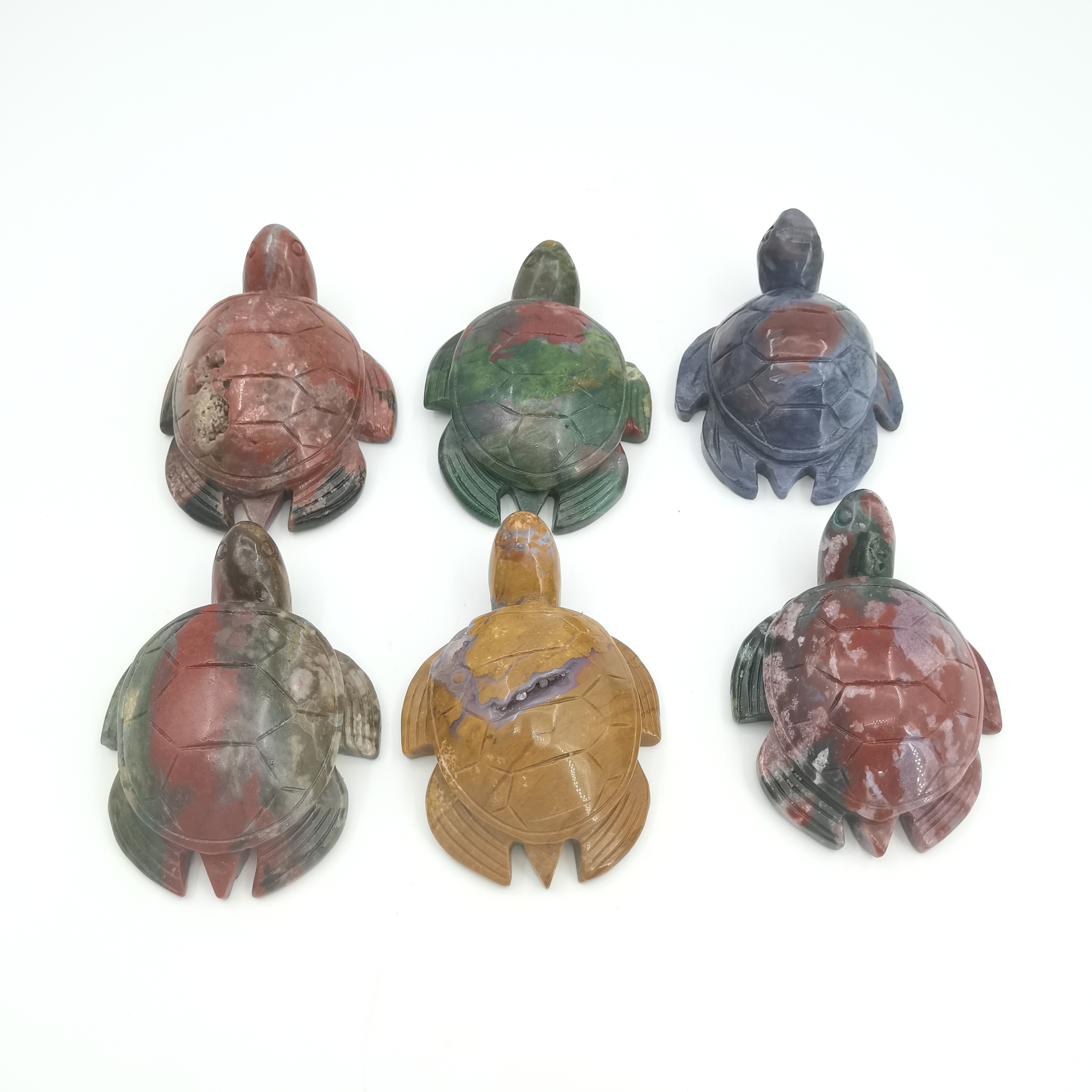 Mini Crystal Carving Turtle Ornament for Decoration
