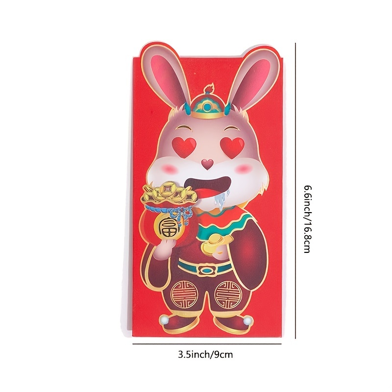 Year of the Rabbit Bronzing Red Packet / Happy Rabbit Year / 10pcs