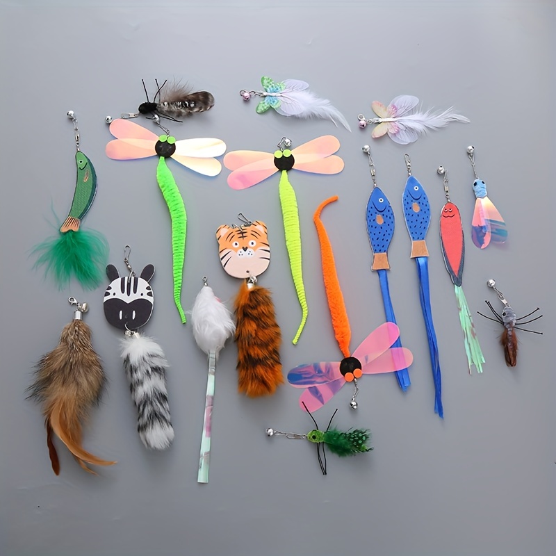 Cat Toy Cat Teaser Wand Replacement Head, Plush Cat Toys For Interactive Supply