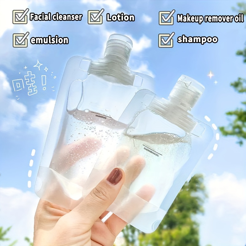 1pc Borsa Per Bottiglie Dispenser Da Viaggio, Borsa Per Lo Stoccaggio Di  Cosmetici, Lozioni, Gel Doccia E Shampoo, Bottiglia Monouso Per Il Viso  Portatile E Piccola