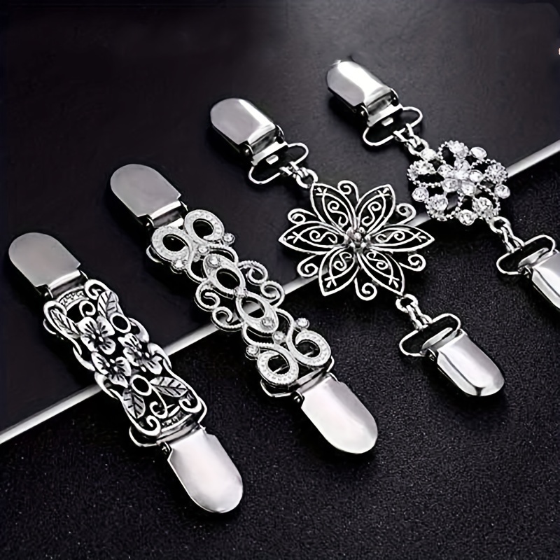 Vintage Style Safety Pins Set Sweater Shawl Clips Clothing - Temu