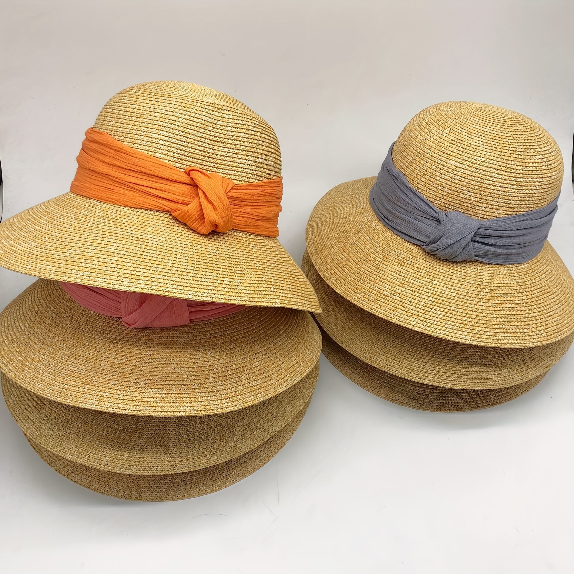 Women's Summer Sun Hat Wide Brim Trendy Style Sun Protection - Temu