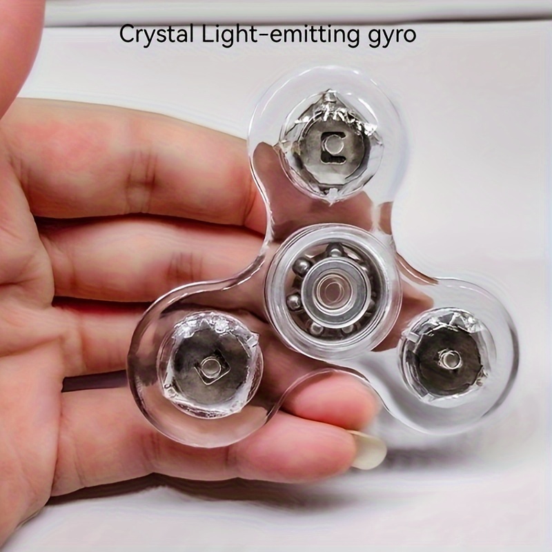 Kristall Leuchtende Led licht fidget spinner Hand top - Temu Austria