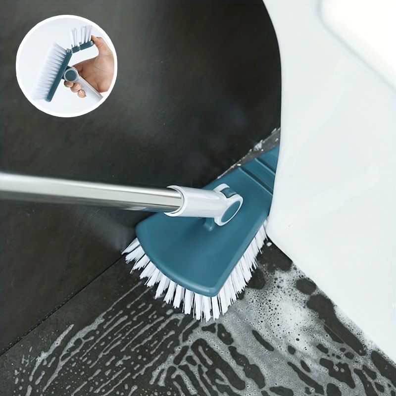 1pc Blue Hard Bristle Cleaning Brush For Bathroom Floor, Wall