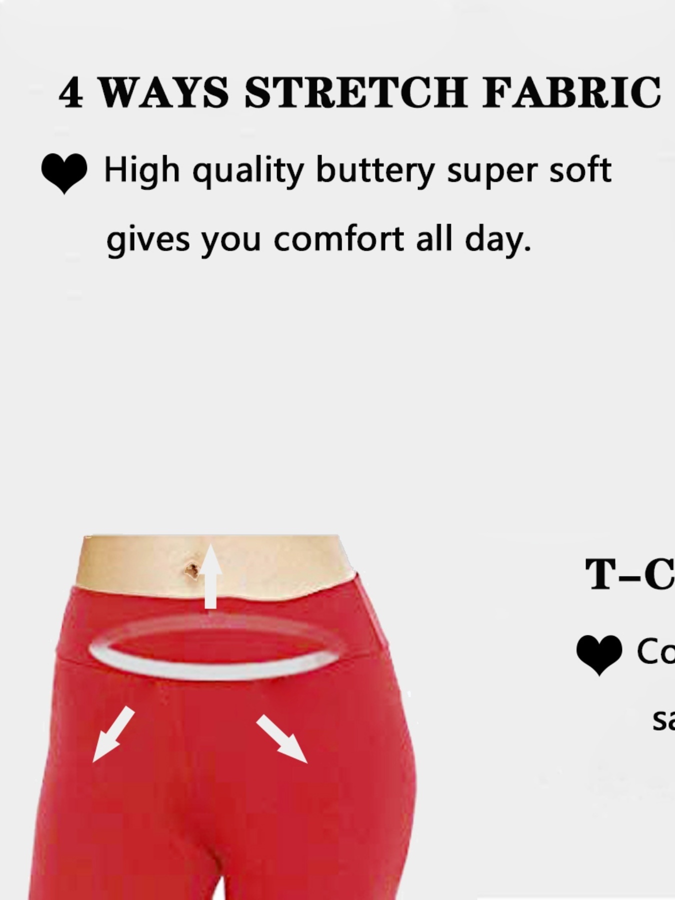 Women's Red Pocket Buttery Soft Yoga Waistband Leggings 