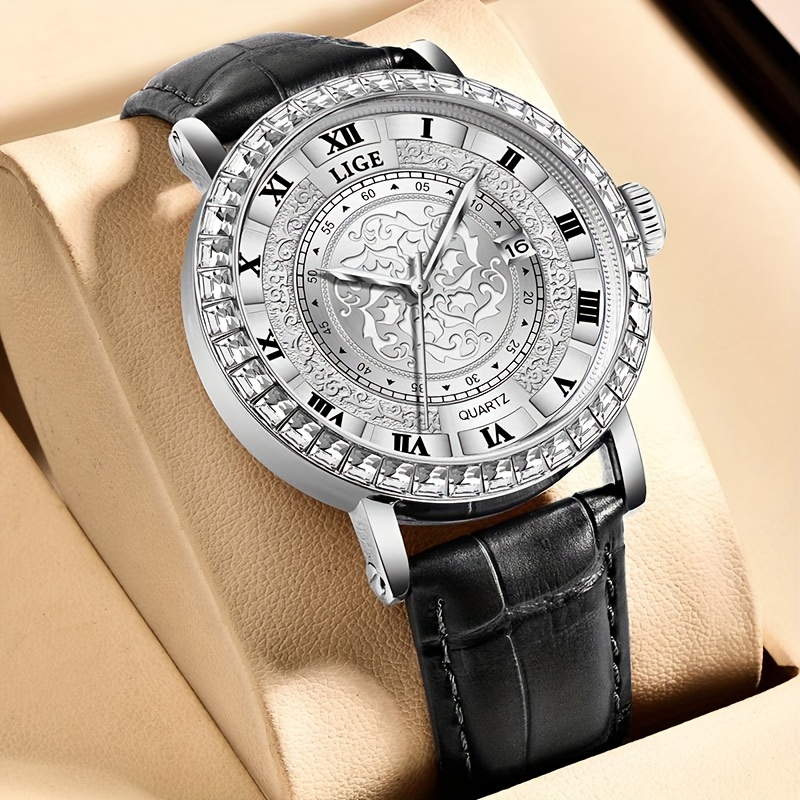 Reloj de pulsera para mujer, 2 piezas, decoración floral, relojes digitales  para mujer, reloj de acero inoxidable para mujer