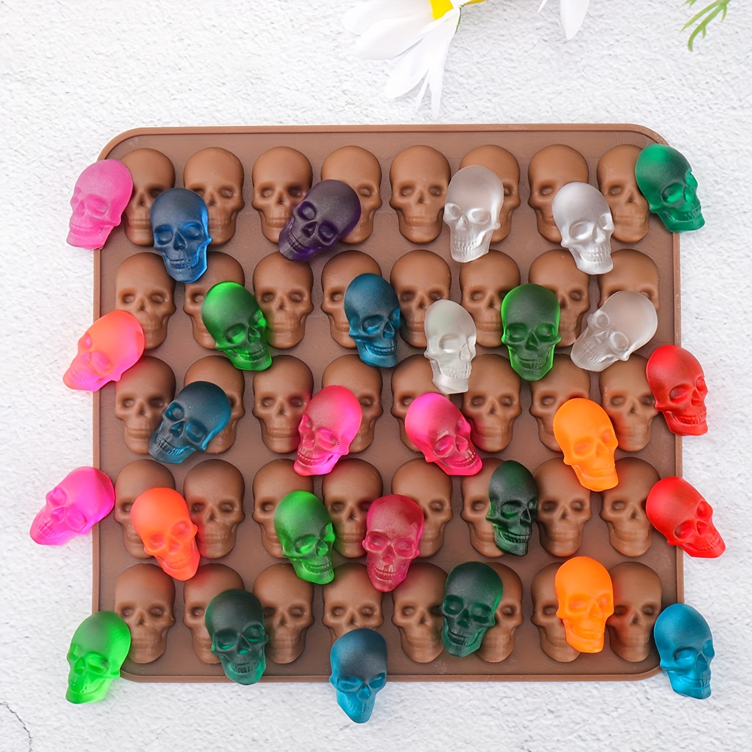 Skeleton Ice Tray Mold Resin Mold For Skull Decorative Cake - Temu