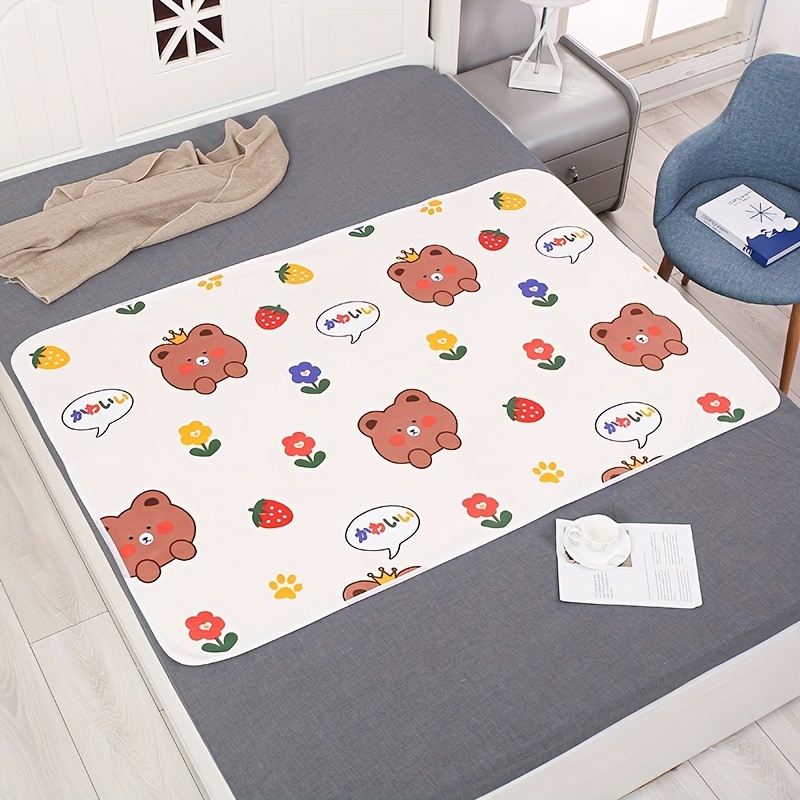 Children's Oversized Waterproof Diaper Pad, Breathable Bed Mat