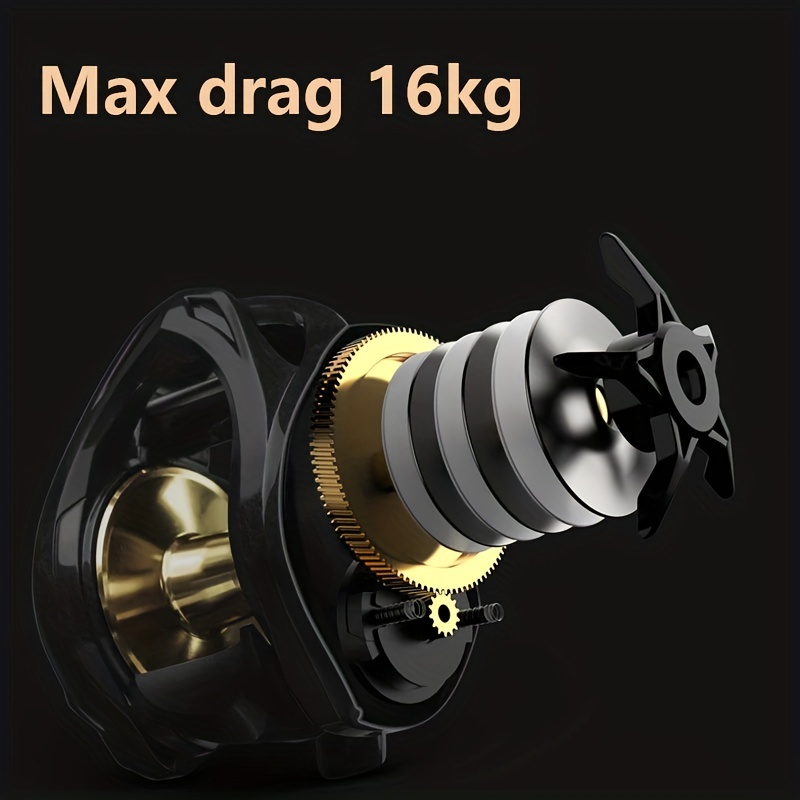 6.3:1 Baitcasting Casting Reel Smooth Compact Design Brake Durable Baitcasting  Reel Lure shaked Slowly Wheel for Sea Fishing