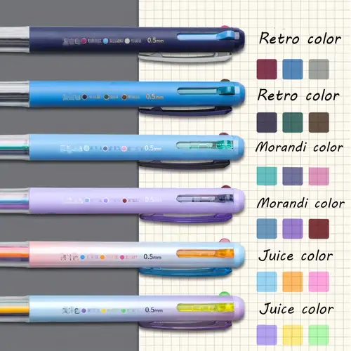 Multicolor Ballpoint Pen 3 in 1 Colored Pens Fine Point - Temu