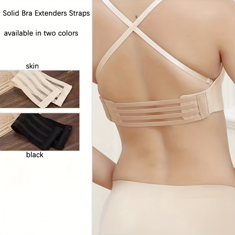 Elastic Bra Strap Extenders Comfortable Adjustable Bra Back - Temu Canada