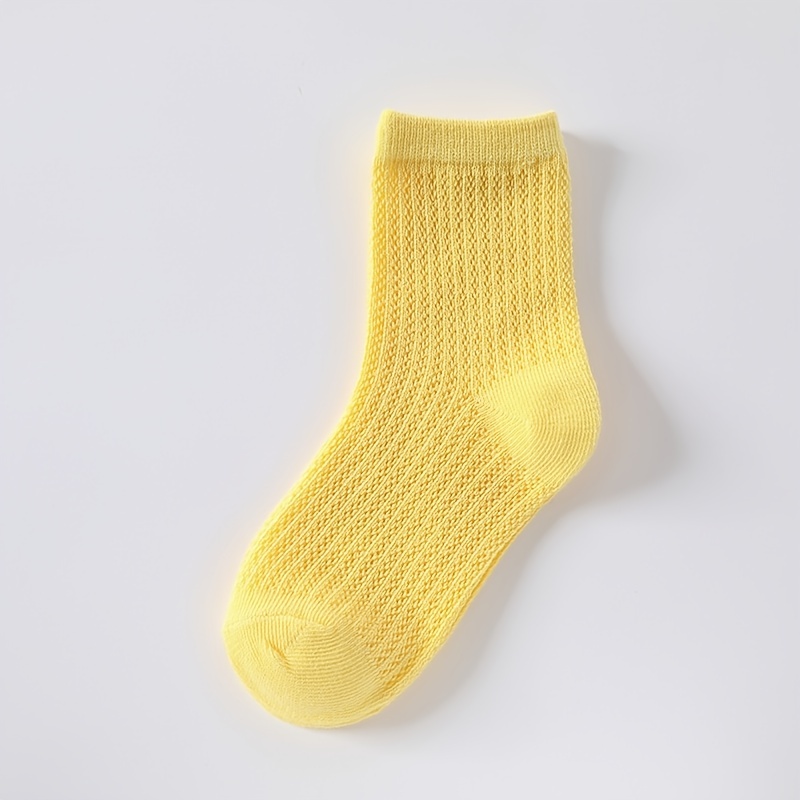 Kids Candy Socks - Thin Mesh Breathable Crew Socks - Summer Children's Socks