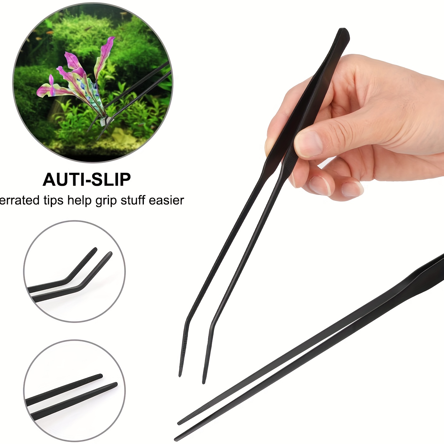 Aquarium Plant Scissor Tweezers Spatula Tool - Fish Tank Tool Kits  Stainless Steel Aquatic Plants Aquascaping Tools Set for Fish Starter Kits  & Aquariums Tank(5 in 1)