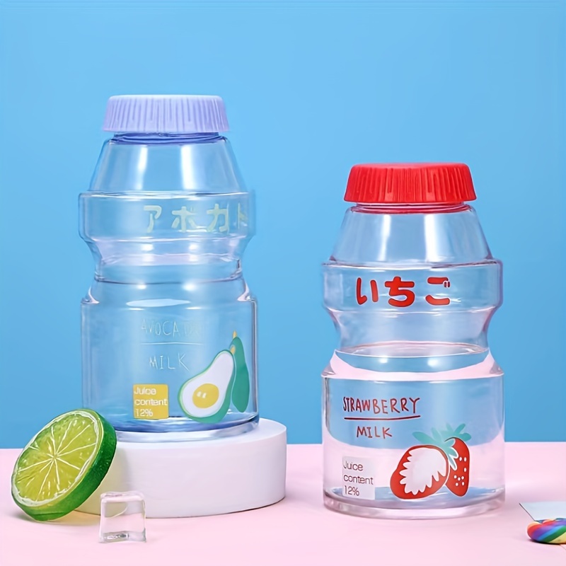 Cute Kawaii Strawberry Water Bottle Portable Leakproof With - Temu