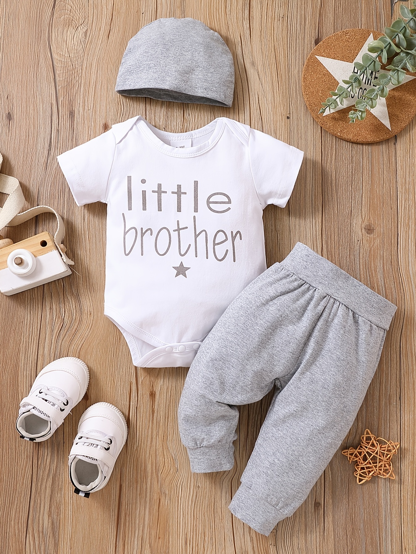 Newborn little brother store outfit