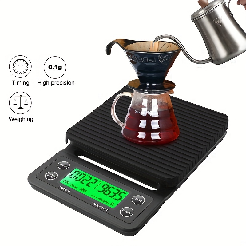 3KG 5KG Digital Coffee Baking Scale with Timer Easy to Use