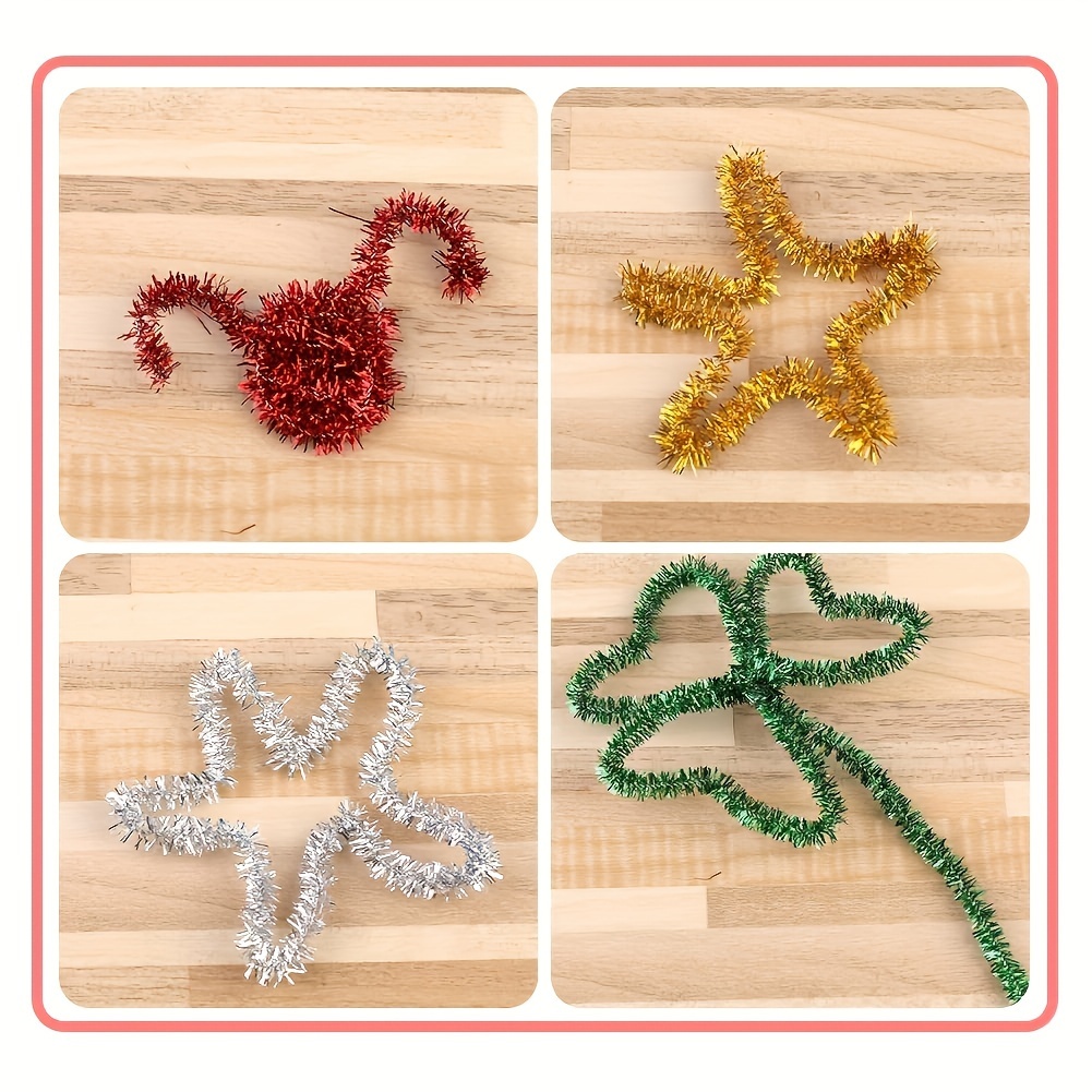Glitter Pipe Cleaners 10 Colors Metallic Pipe Cleaners Craft - Temu