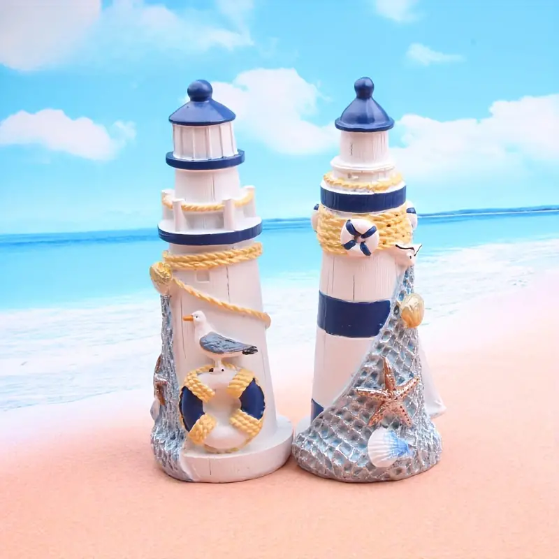 Wooden Lighthouse Home Ornaments