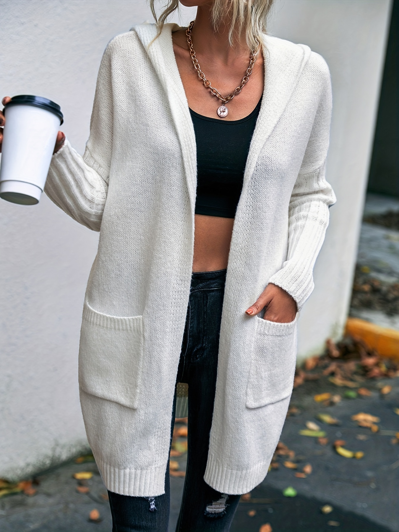 White 2024 sweater coat