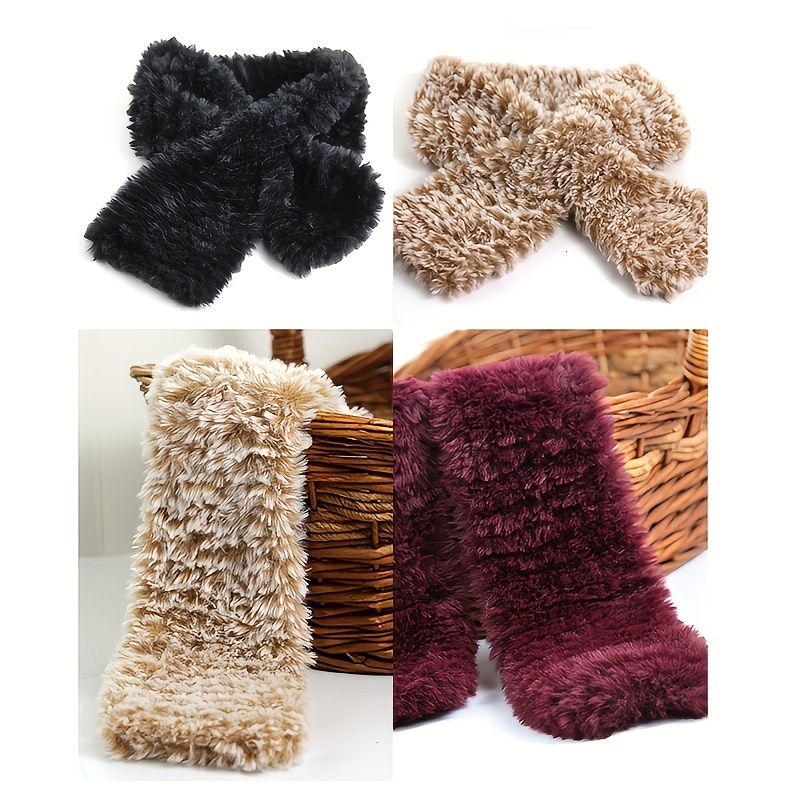 3pcs Imitation Mink Feather Yarn Knitted And Crocheted Hand Woven