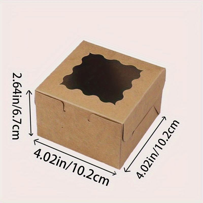 Mini cake box packaging paper box with handle