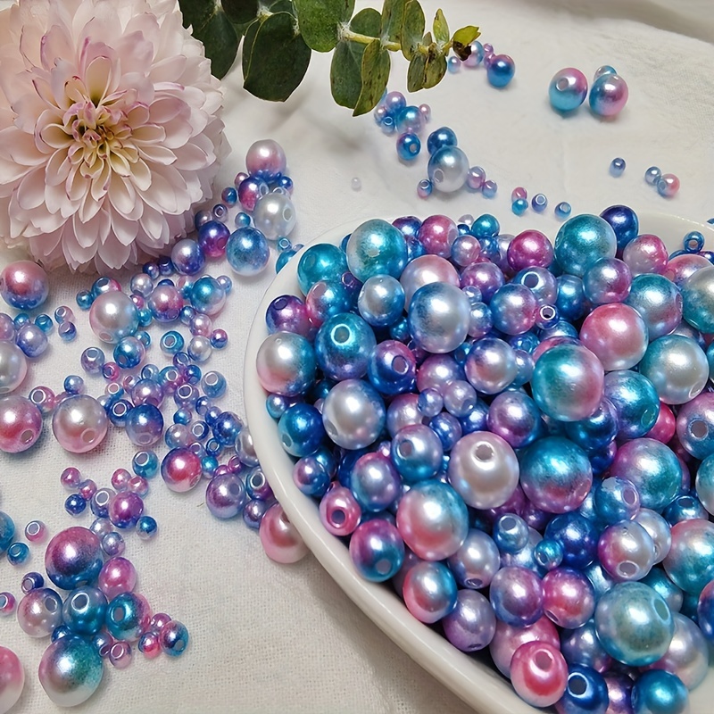 Rainbow Gradient Mermaid Pearls  Round Whole Pearl in Dreamy