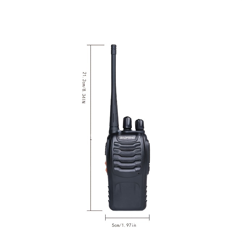 BAOFENG BF-888S Radio Handheld Two Way Radio UHF Portable Walkie Talkies  for Adults, Hiking Biking Camping (2 Pack)