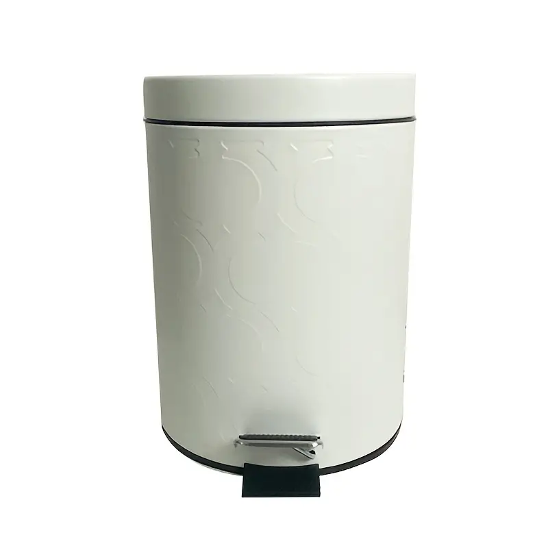 1.3 Gallon Rectangle Metal Lidded Trash Can With Removable Liner And Handle  - Compact And Stylish Garbage Bin For Bathroom, Kitchen, Craft Room,  Office, And Garage - Temu
