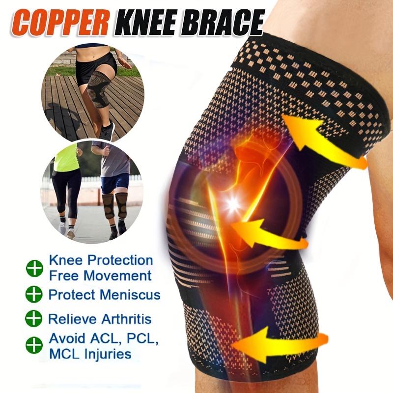 Copper Knee Brace Arthritis Support Compression Sleeve - Temu
